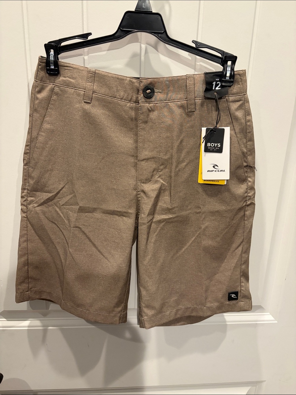 Rip Curl Boys' Brown Flat-Front Shorts